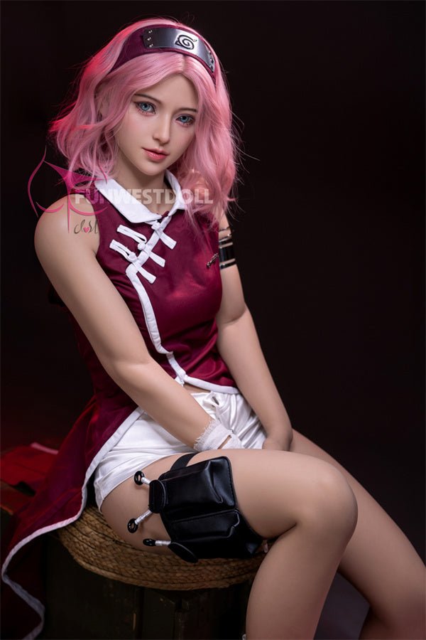 US In Stock - 159cm/5ft3 A-cup Cosplay Naruto Sakura Haruno Anime TPE Sex Doll FWD079 