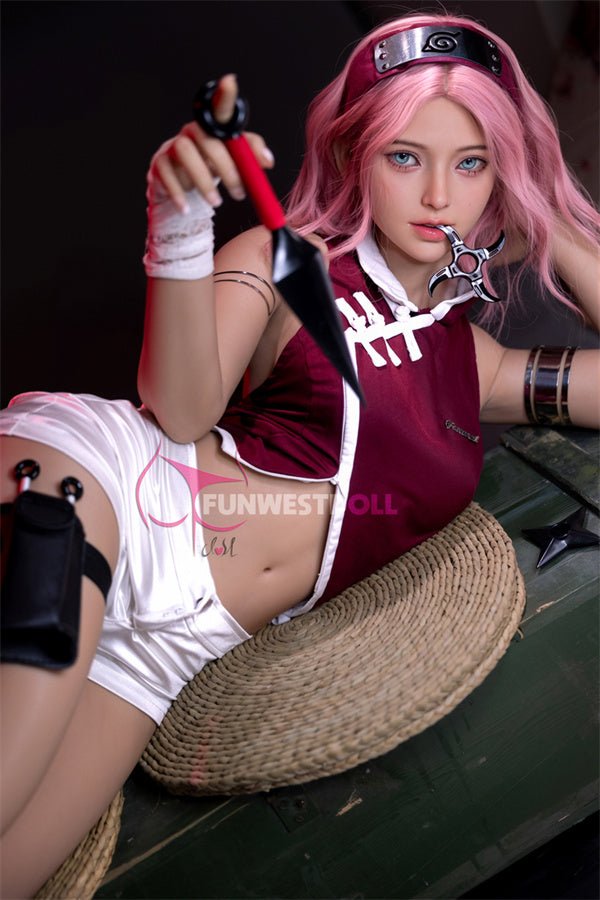 US In Stock - 159cm/5ft3 A-cup Cosplay Naruto Sakura Haruno Anime TPE Sex Doll FWD079 