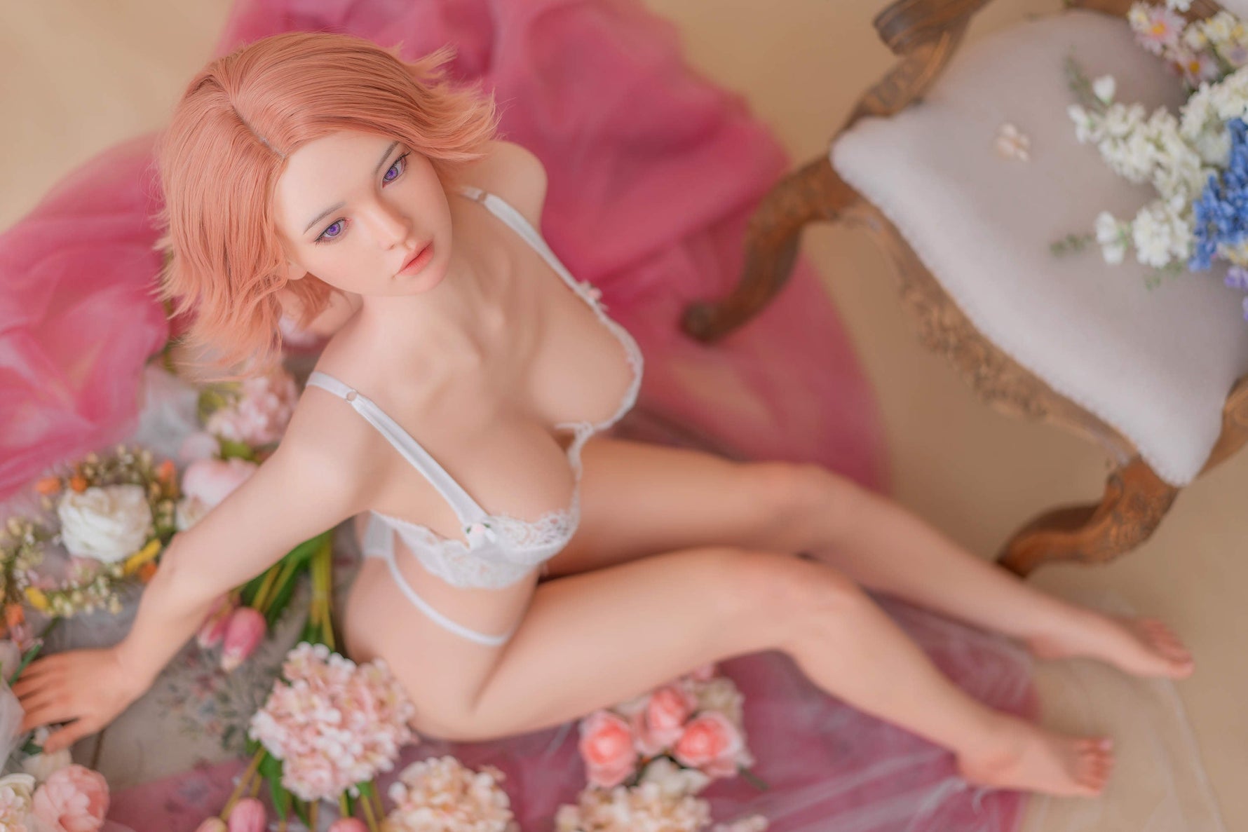 170cm/5ft7 C-Cup Asian Lifelike Silicone Sex Doll - GE24_1 Fair - BestDollForYou