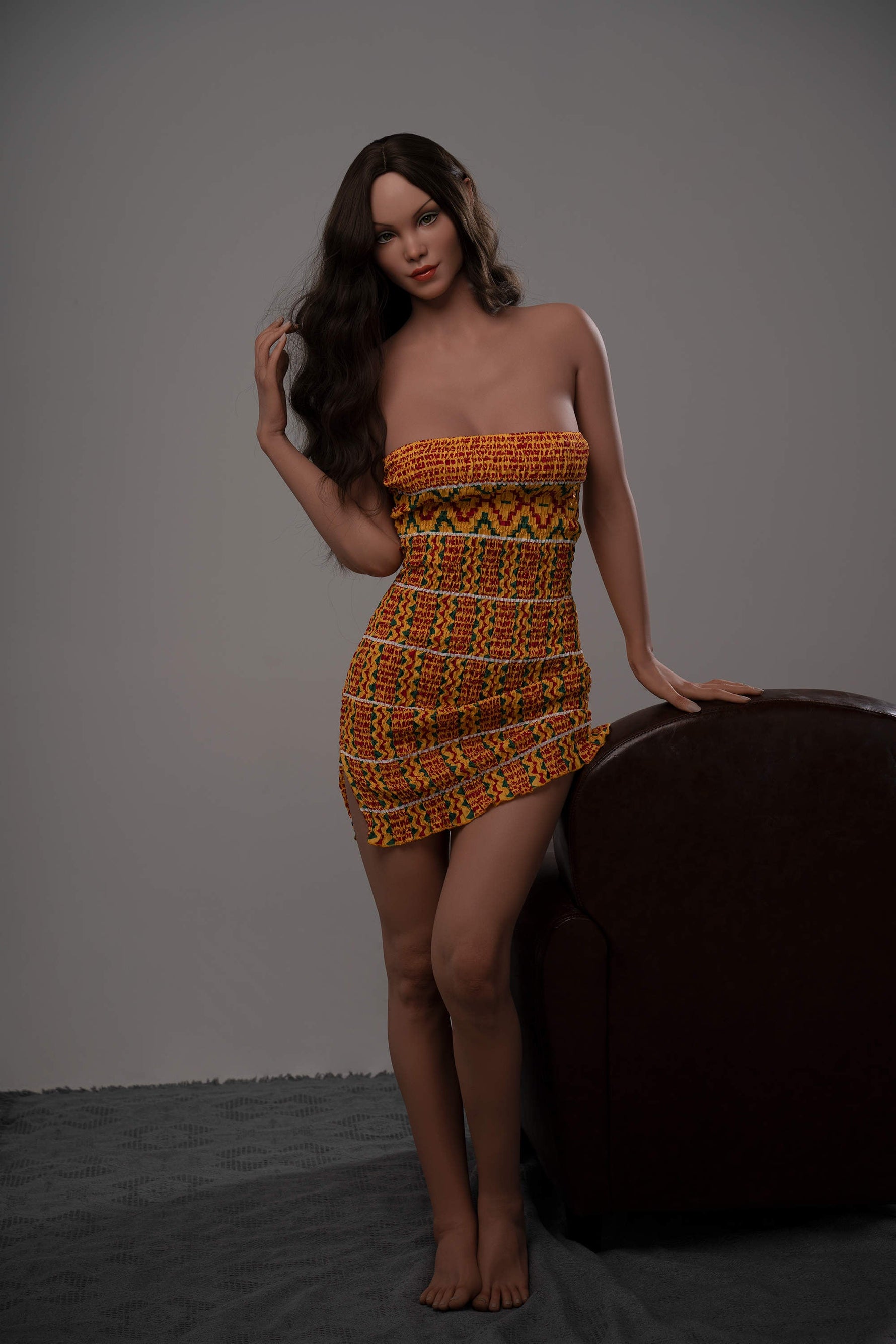 170cm/5ft7 C-Cup Tall Latina Super Real Silicone Sex Doll - GE48_1 Tan - BestDollForYou