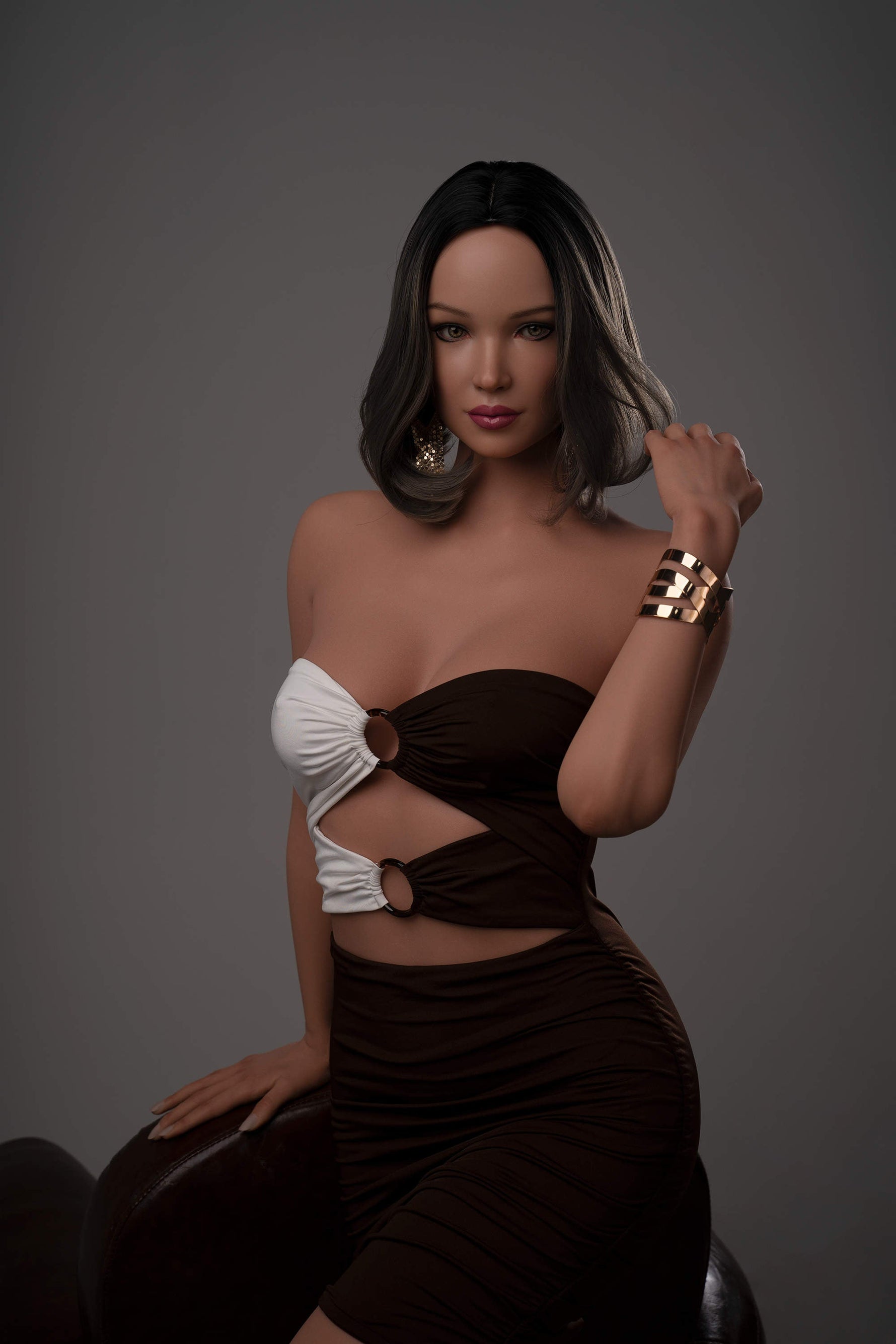 ZELEX Inspiration Series 2.0 | 170cm/5ft7 C-Cup Silicone Sex Doll - GE49_2Tan - BestDollForYou