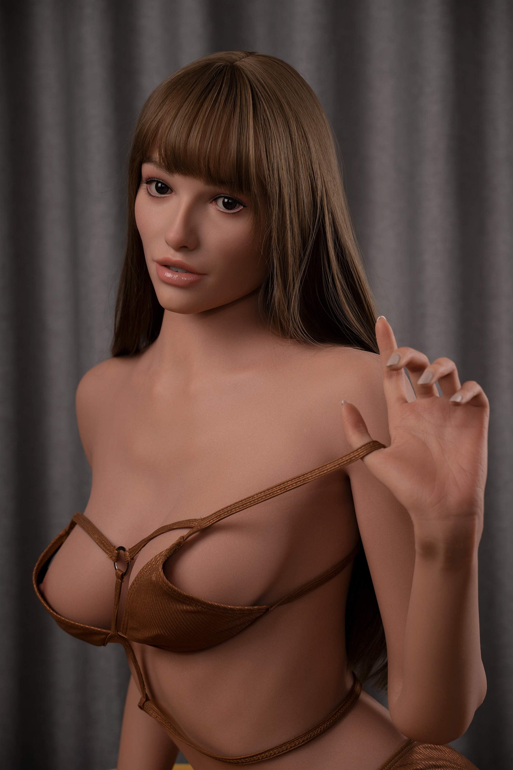 ZELEX Inspiration Series 2.0 | 170cm/5ft7 C-Cup Silicone Sex Doll - GE52_2 Tan - BestDollForYou