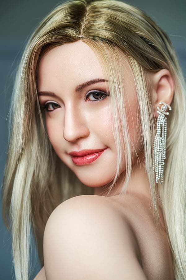 X 165cm/5ft5 F-cup Busty Blonde Silicone Sex Doll - GE86_1 Fair - BestDollForYou