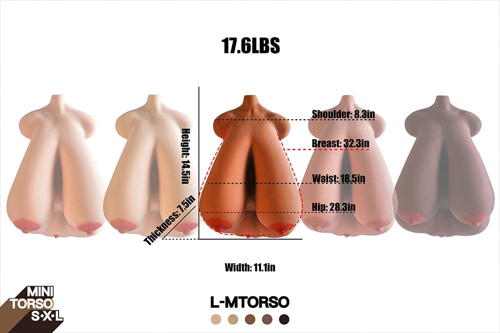 🔹CLM Classic🔹L Mini Big Breast Torso Sex Doll - BestDollForYou
