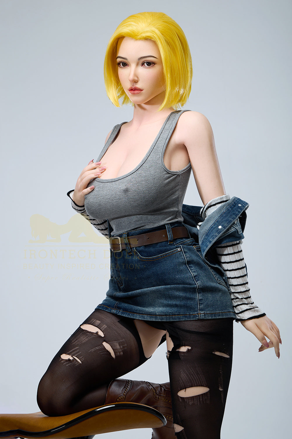 159cm/5ft3 G-cup Bubble Butt Huge Tits Silicone Sex Doll – S41 Joline - BestDollForYou