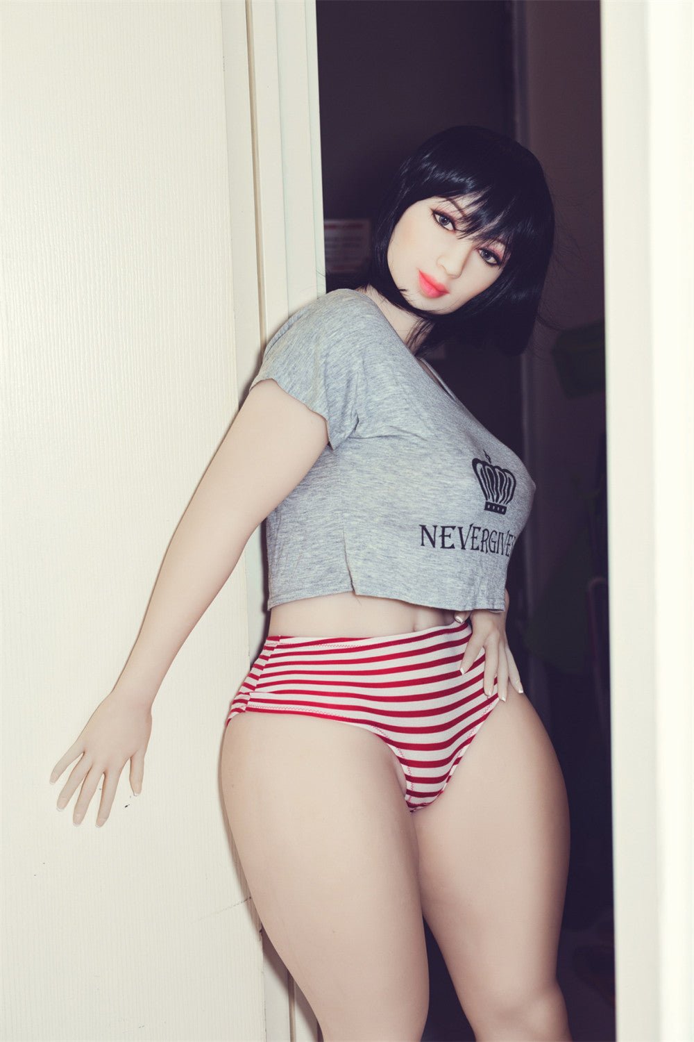 163cm/5ft4 H-Cup Super Realistic Big Booty TPE Sex Doll with 