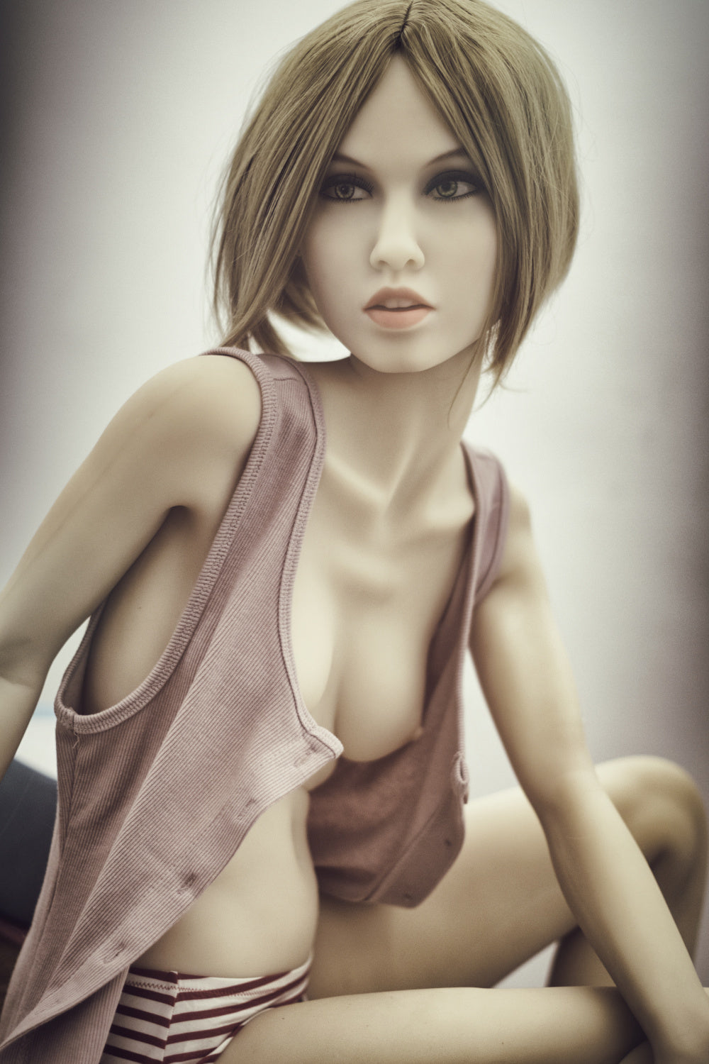 168cm/5ft6 A-cup Skinny TPE Sex Doll with 