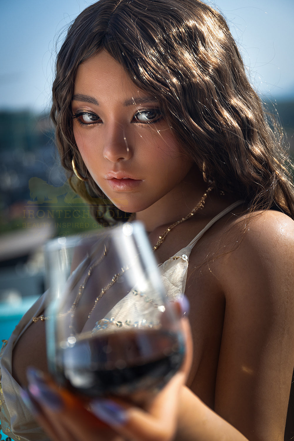 EU In Stock - 164cm/5ft5 F-cup Silicone Sex Doll - S40 Dark Tanned - 我的商店