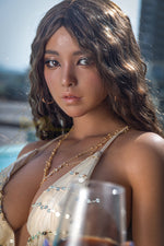 EU In Stock - 164cm/5ft5 F-cup Silicone Sex Doll - S40 Dark Tanned - 我的商店