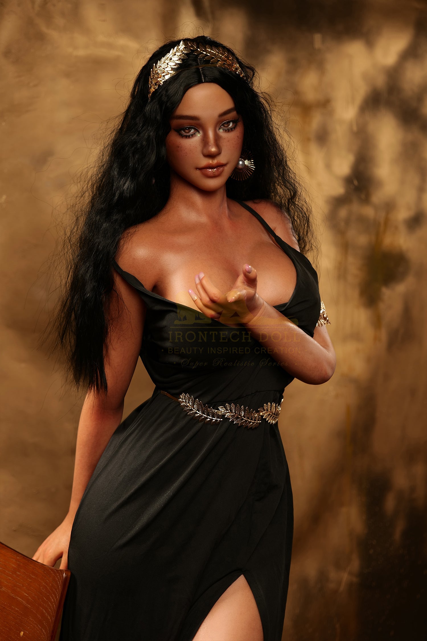 US In Stock - 164cm/5ft5 F-cup Silicone Sex Doll - S39 Dark Tanned