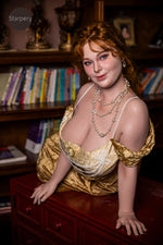 US In Stock - 161cm/5ft3 H-cup Real Skin Texture Silicone SSBBW Sex Doll - Ivory - 我的商店