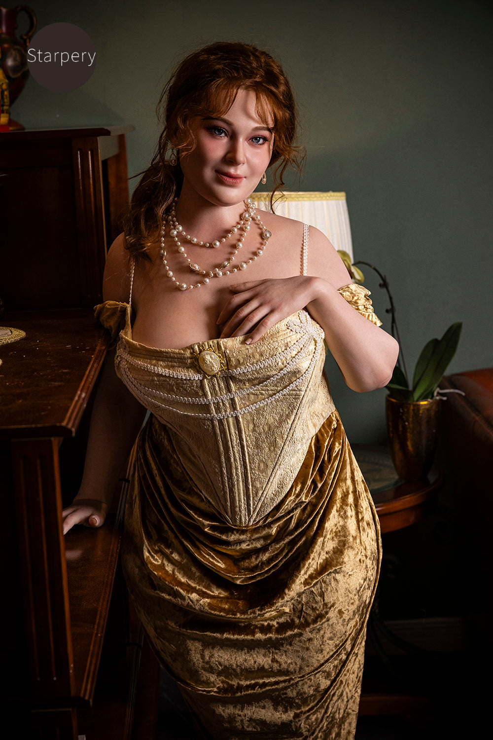 US In Stock - 161cm/5ft3 H-cup Real Skin Texture Silicone SSBBW Sex Doll - Ivory - 我的商店