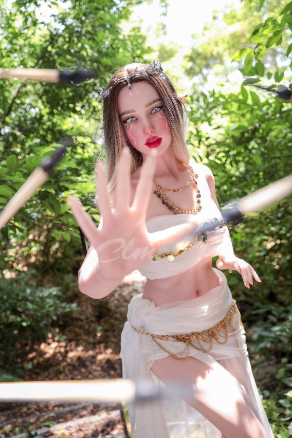 ❤️CLM Ultra❤️  157cm/5ft2 D-Cup Full Silicone Movable Jaw Elf Sex Doll SiQ157 - Athena - BestDollForYou