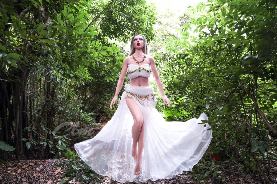 ❤️CLM Ultra❤️  157cm/5ft2 D-Cup Full Silicone Movable Jaw Elf Sex Doll SiQ157 - Athena - BestDollForYou