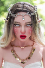 ❤️CLM Ultra❤️  157cm/5ft2 D-Cup Full Silicone Movable Jaw Elf Sex Doll SiQ157 - Athena - BestDollForYou