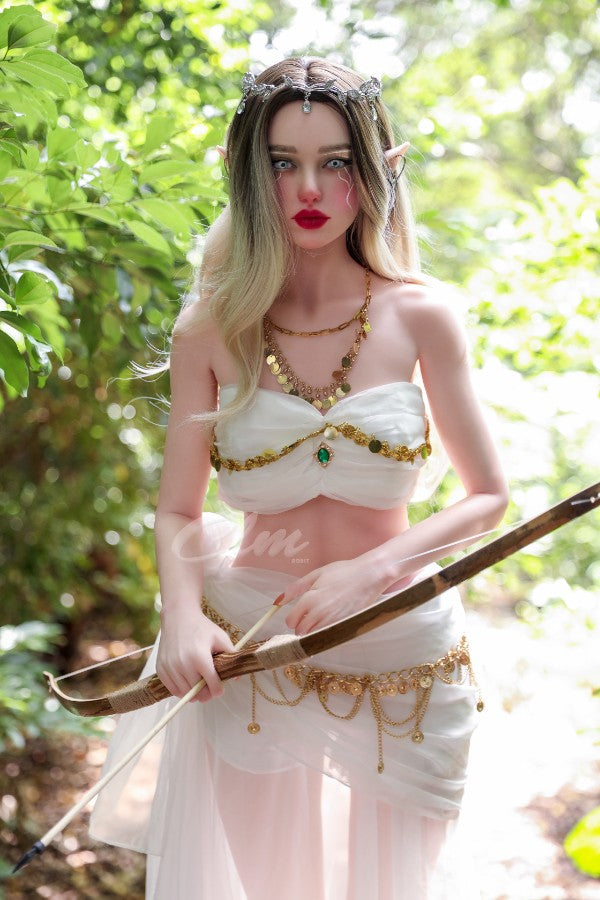 ❤️CLM Ultra❤️  157cm/5ft2 D-Cup Full Silicone Movable Jaw Elf Sex Doll SiQ157 - Athena - BestDollForYou