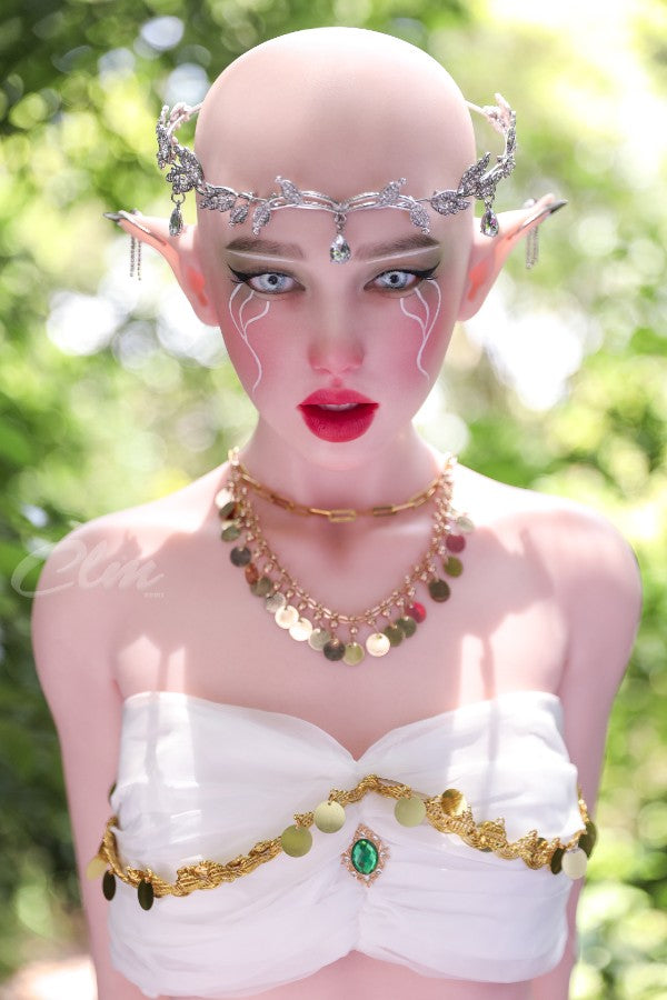 ❤️CLM Ultra❤️  157cm/5ft2 D-Cup Full Silicone Movable Jaw Elf Sex Doll SiQ157 - Athena - BestDollForYou