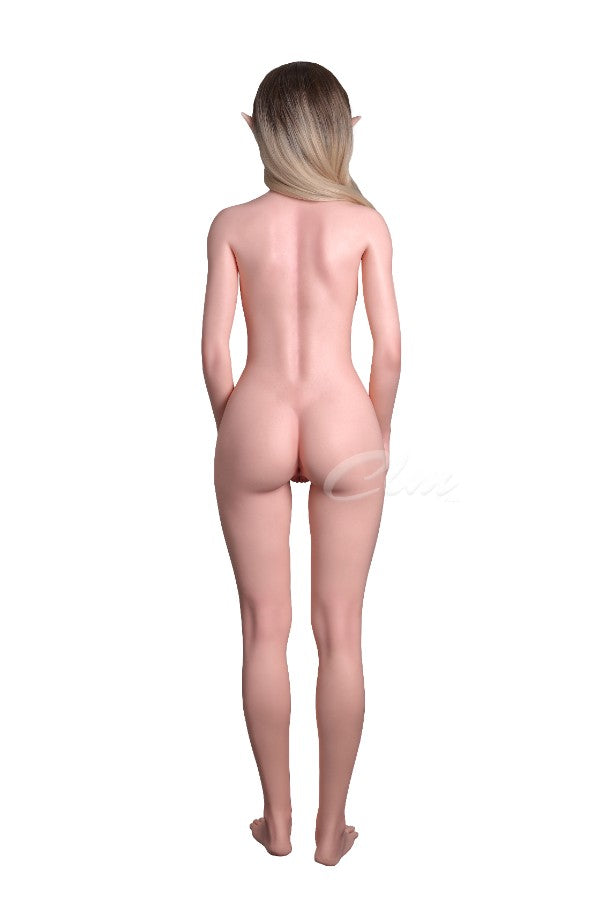 ❤️CLM Ultra❤️  157cm/5ft2 D-Cup Full Silicone Movable Jaw Elf Sex Doll SiQ157 - Athena - BestDollForYou