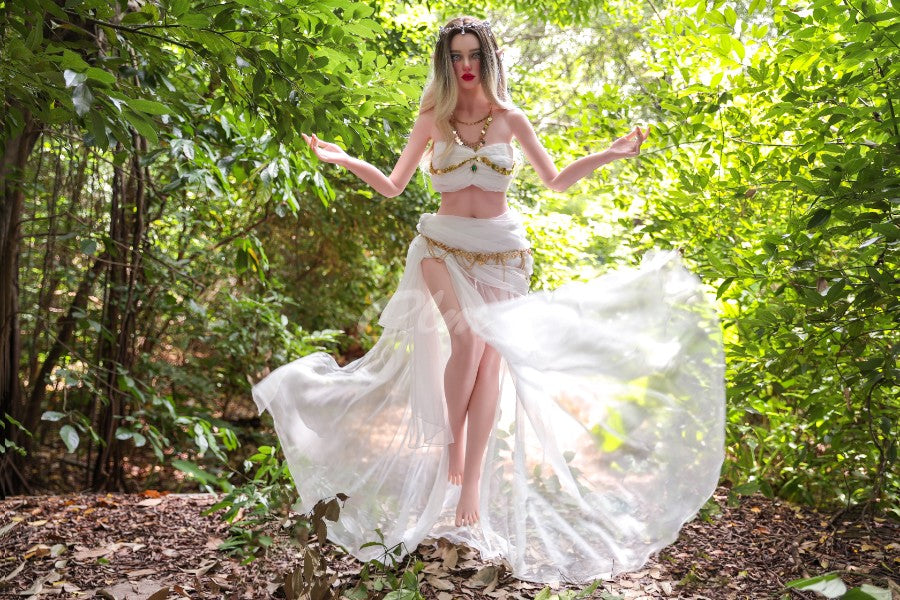 ❤️CLM Ultra❤️  157cm/5ft2 D-Cup Full Silicone Movable Jaw Elf Sex Doll SiQ157 - Athena - BestDollForYou