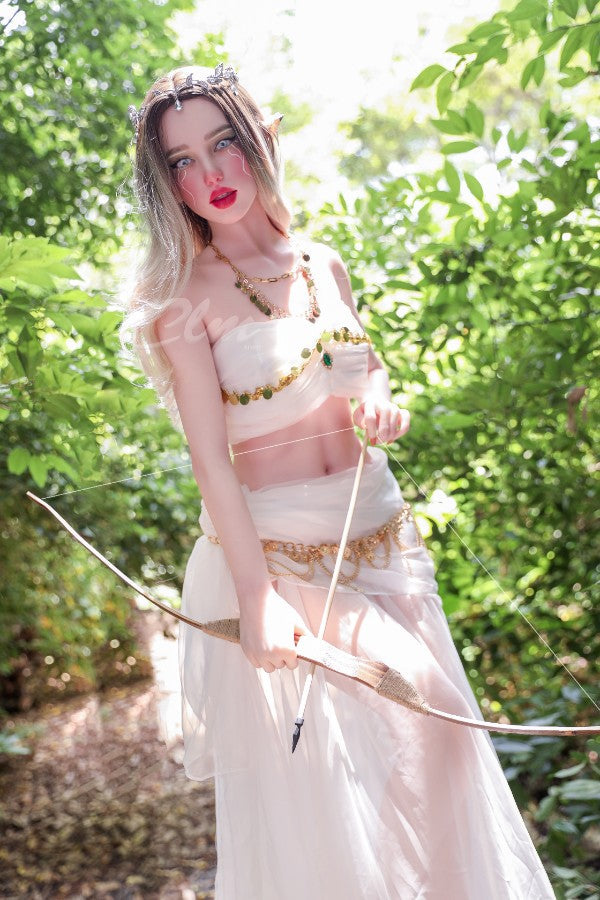 ❤️CLM Ultra❤️  157cm/5ft2 D-Cup Full Silicone Movable Jaw Elf Sex Doll SiQ157 - Athena - BestDollForYou
