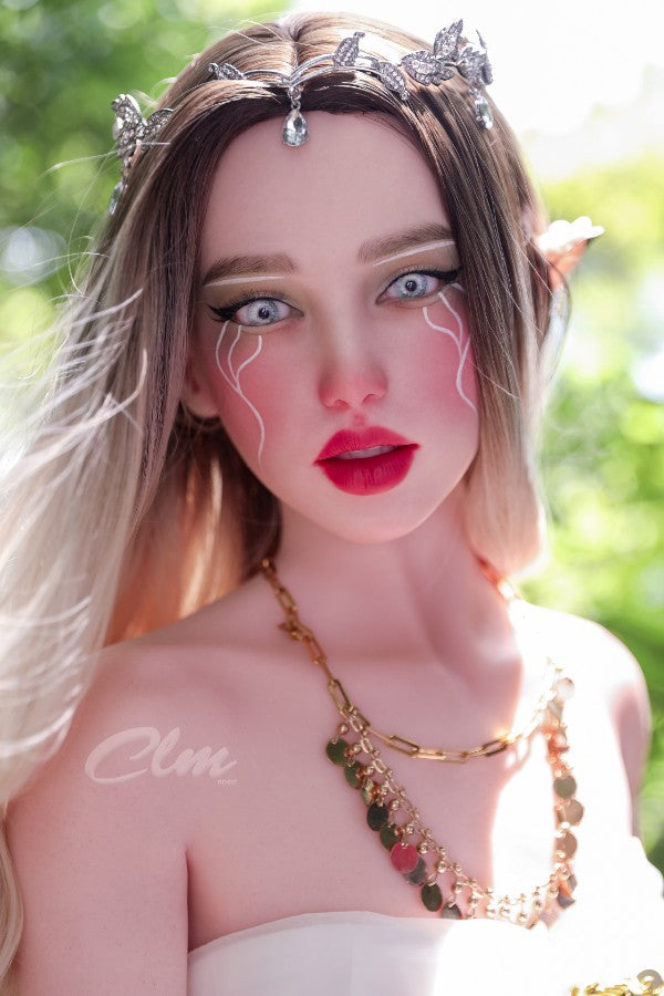 ❤️CLM Ultra❤️  157cm/5ft2 D-Cup Full Silicone Movable Jaw Elf Sex Doll SiQ157 - Athena - BestDollForYou