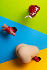 🔹CLM Classic🔹20cm/1ft1 Yellow Skin TPE Butt Torso Sex Toys  - R2 - BestDollForYou