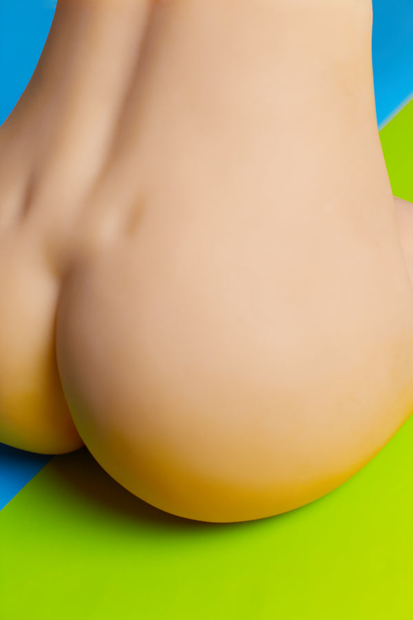 🔹CLM Classic🔹20cm/1ft1 Yellow Skin TPE Butt Torso Sex Toys  - R2 - BestDollForYou