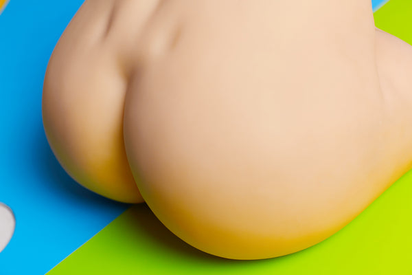🔹CLM Classic🔹20cm/1ft1 Yellow Skin TPE Butt Torso Sex Toys  - R2 - BestDollForYou