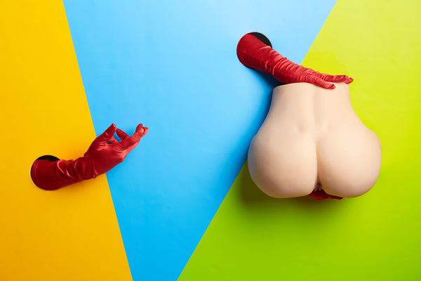 🔹CLM Classic🔹20cm/1ft1 Yellow Skin TPE Butt Torso Sex Toys  - R2 - BestDollForYou