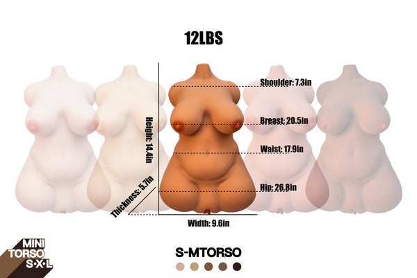 🔹CLM Classic🔹36.5cm/1ft2 S Mini TPE Torso Sex Toys - BestDollForYou