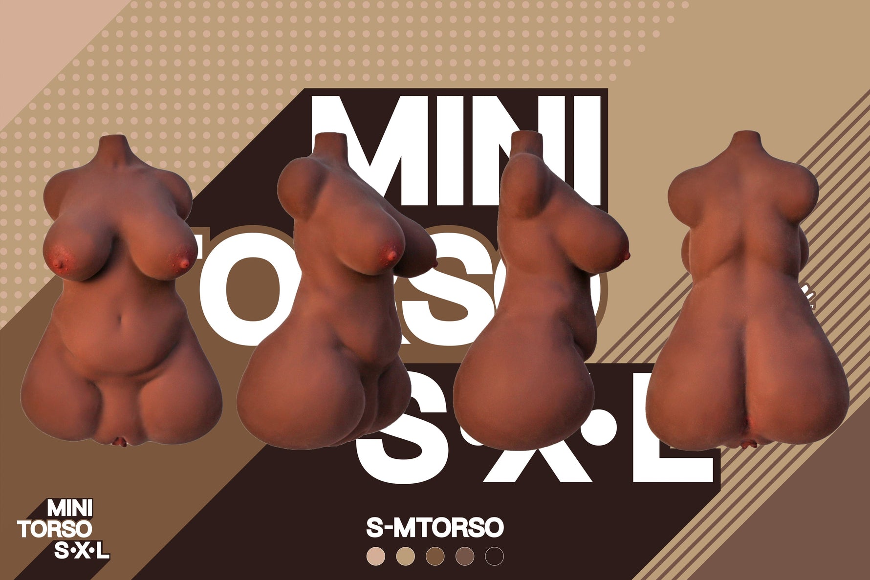 🔹CLM Classic🔹36.5cm/1ft2 S Mini TPE Torso Sex Toys - BestDollForYou