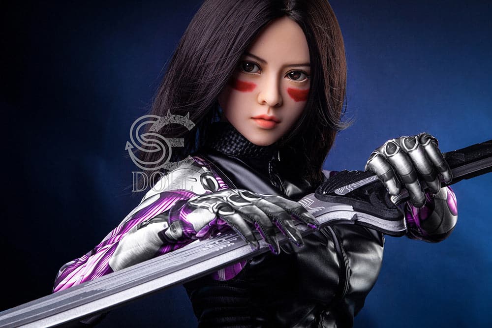 EU In Stock-151cm/4 ft 11 E-Cup Battle Angel Alita Anime Sex Doll - 