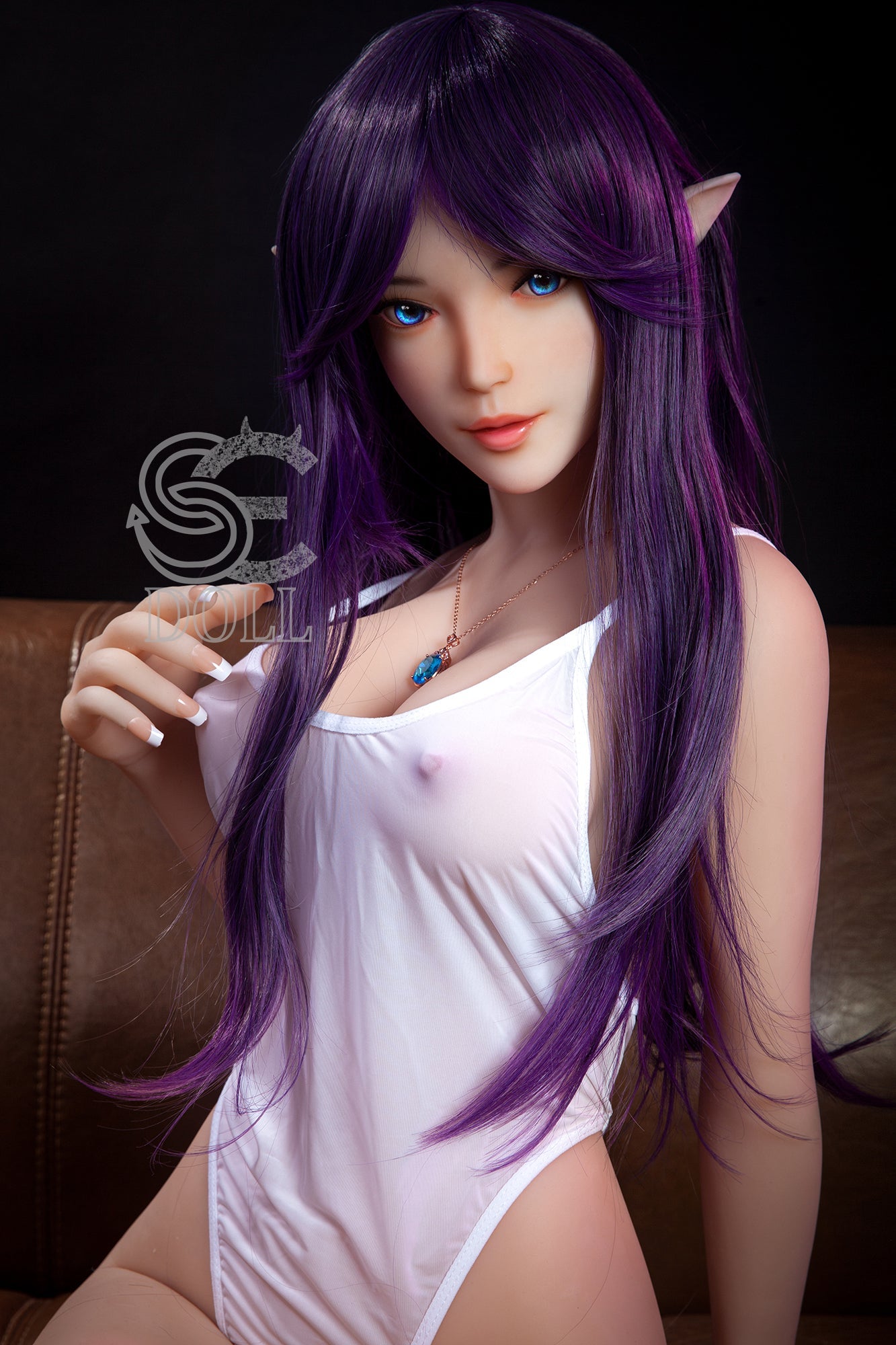 US In Stock - 151cm/4ft11 E-cup Elf Sex Doll SED081 Head 