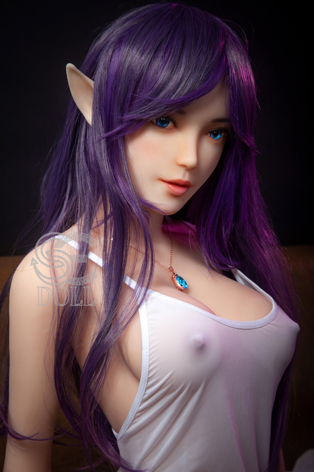 US In Stock - 151cm/4ft11 E-cup Elf Sex Doll SED081 Head 