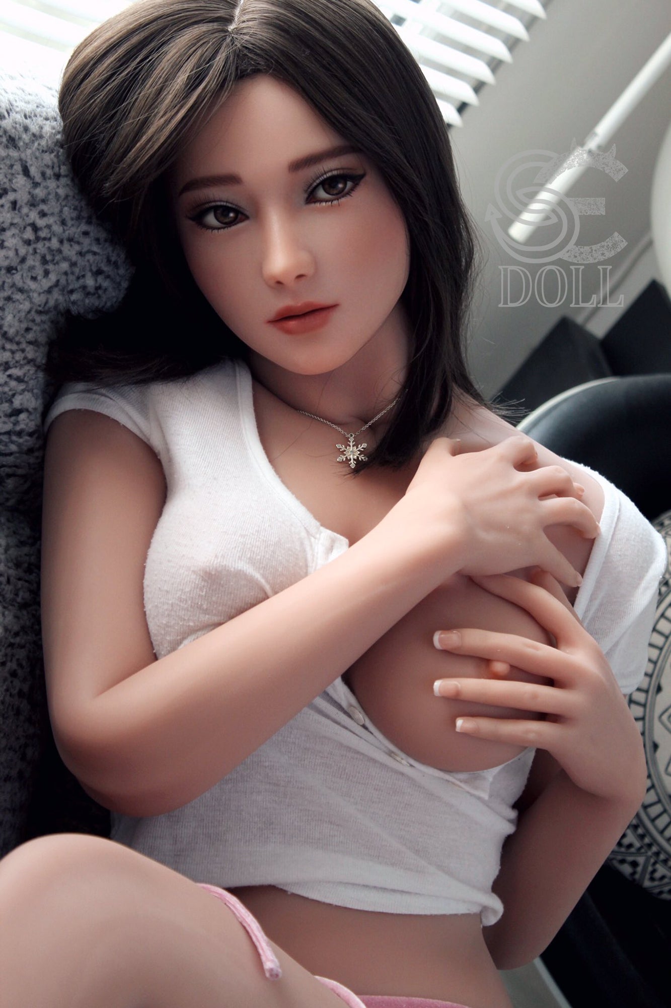EU In Stock - 163cm/5ft4 E-cup TPE Sex Doll SED211 Head 