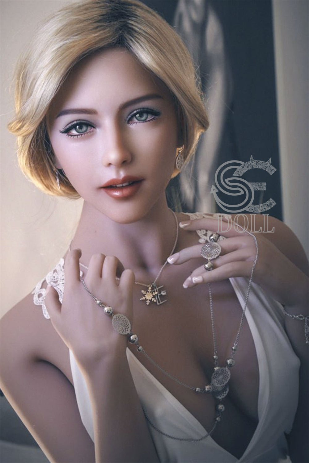 US In Stock - 163cm/5ft4 E-cup Blonde Sex Doll SED218 Head 