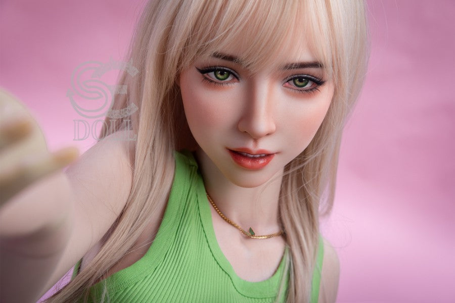 US In Stock - 161cm/5ft3 E-cup Full Silicone Sex Doll SES005 Head