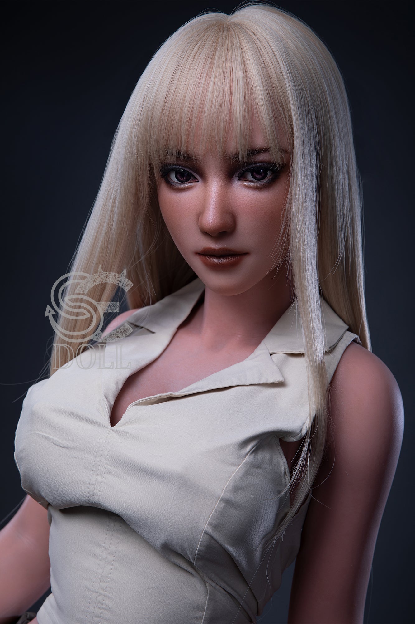 161cm/5ft3 E-cup Full Silicone Sex Doll SES007 Head