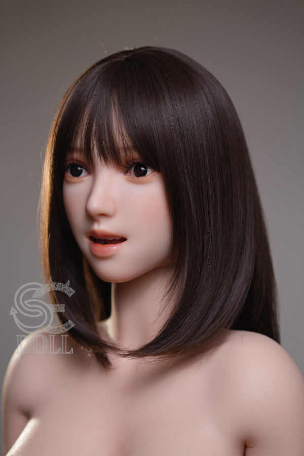 EU In Stock - 157cm/5ft2 I-cup Full Silicone Sex Doll SES034 Head