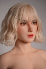 US In Stock - T165cm/5ft5 C-cup Real Skin Texture Silicone Sex Doll SES037 Head