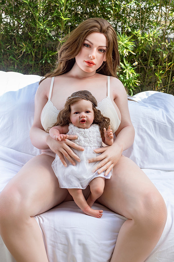 US In Stock - 161cm/5ft3 H-cup Real Skin Texture Silicone SSBBW Sex Doll - Amy - 我的商店