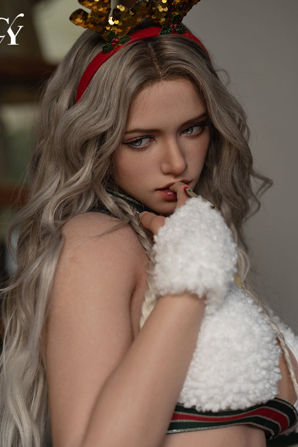 US In Stock - 176cm/5ft9 E-Cup ROS Head Real Skin Textured Silicone Sex Doll - Polly - 我的商店