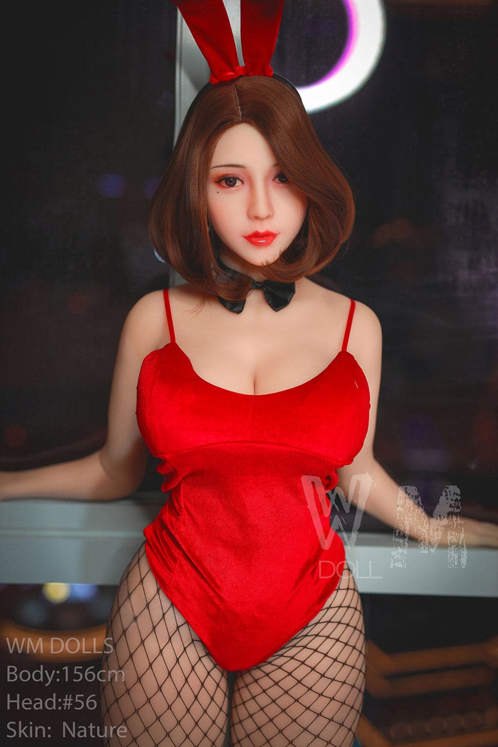 156cm/5ft1 H-Cup Asian Lifelike Thick Sex Doll with 