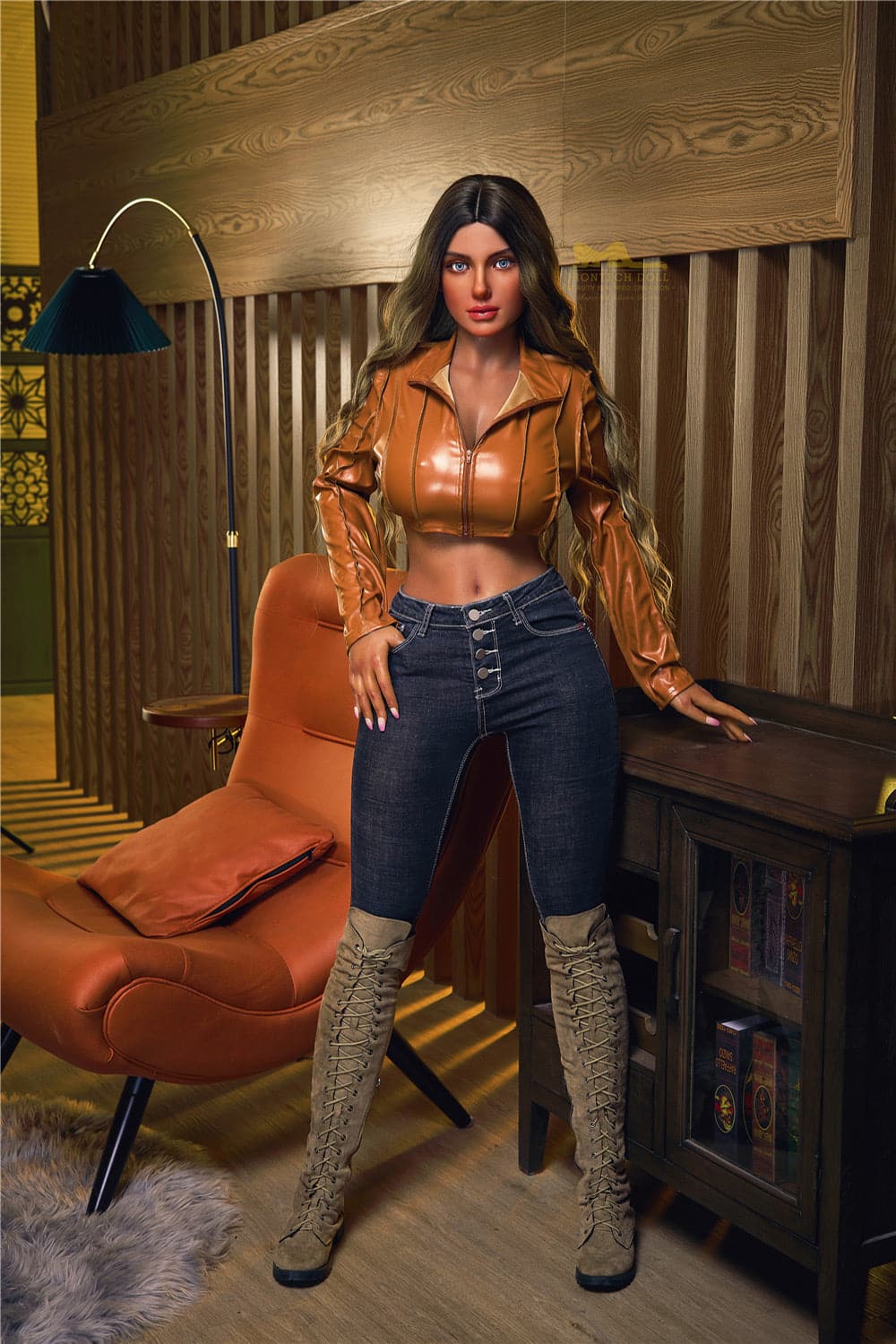 165cm/5ft5 G-cup Silicone Sex Doll – S17 Luna Dark tanned - BestDollForYou